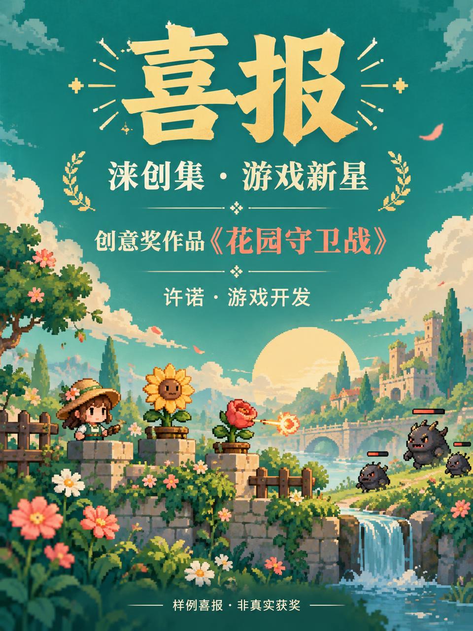 游戏新星：花园守卫战获奖喜报